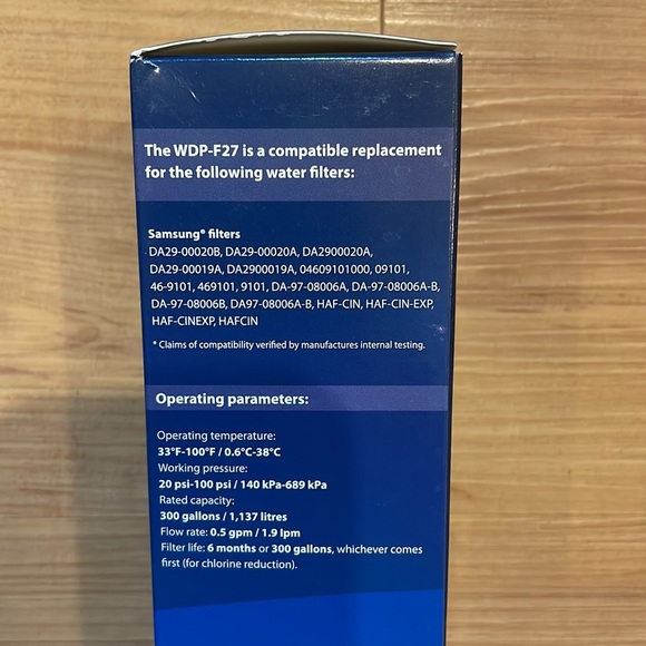 NEW Samsung Waterdrop Plus Water Filter Sealed WDP-F27 - Picture 4 of 4